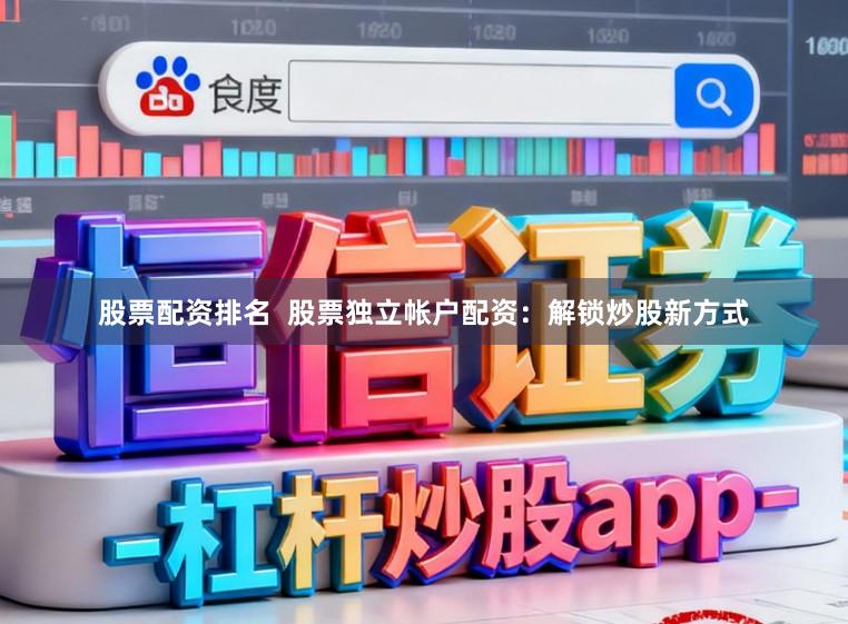 股票配资排名  股票独立帐户配资：解锁炒股新方式