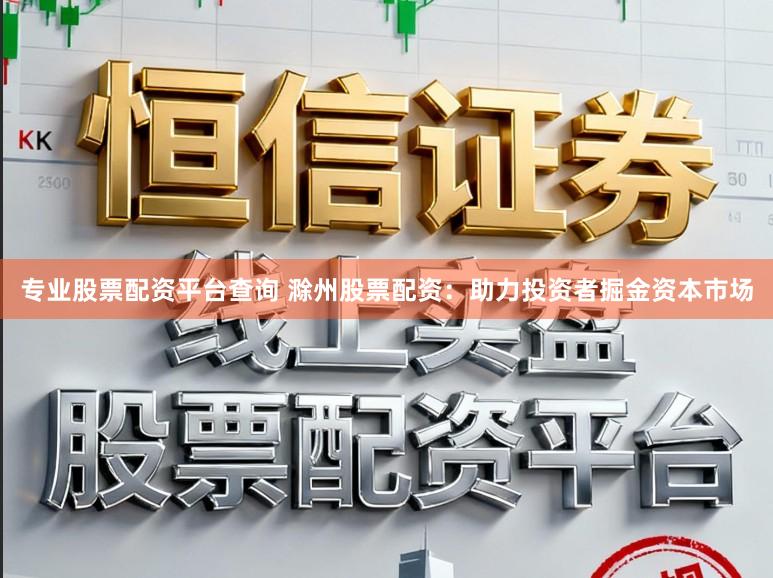 专业股票配资平台查询 滁州股票配资:助力投资者掘金资本市场